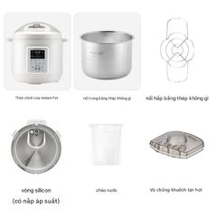  Nồi áp suất đa năng Instant Pot Signature Snow 5.7L 9in1 - Bản Hàn 