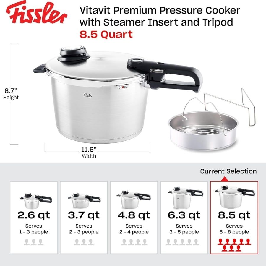 Nồi áp suất Fissler Vitavit Premium 26cm 8L - Made in Germany