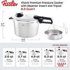  Nồi áp suất Fissler Vitavit Premium 26cm 8L - Made in Germany 