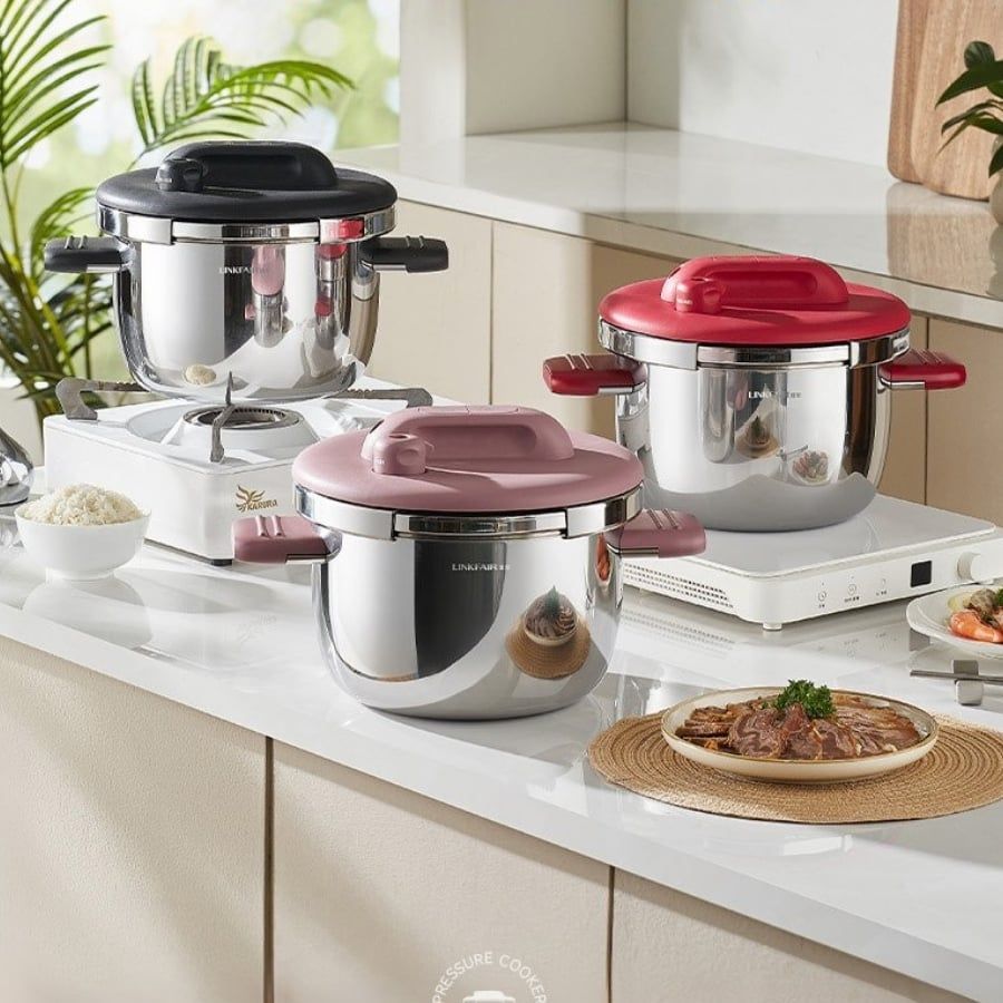 Nồi áp suất Linkfair 22cm 5L inox 304