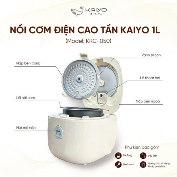 Nồi cao tần IH Kaiyo 1L KRC-050