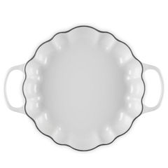  Nồi chảo bí ngô Le Creuset Rhone 28cm 2.5L - Màu Trắng Kem 