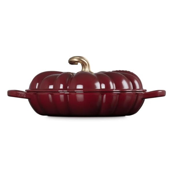 Nồi chảo bí ngô Le Creuset Rhone 28cm 2.5L - Màu đỏ mận