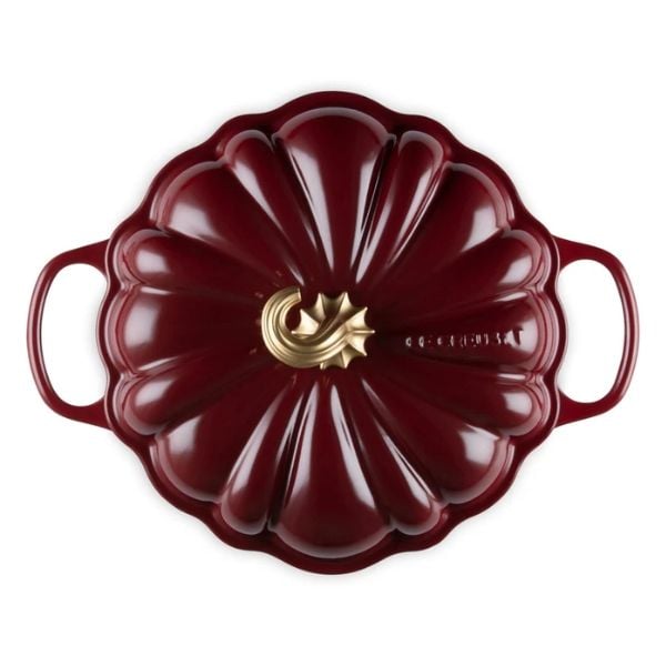 Nồi chảo bí ngô Le Creuset Rhone 28cm 2.5L - Màu đỏ mận