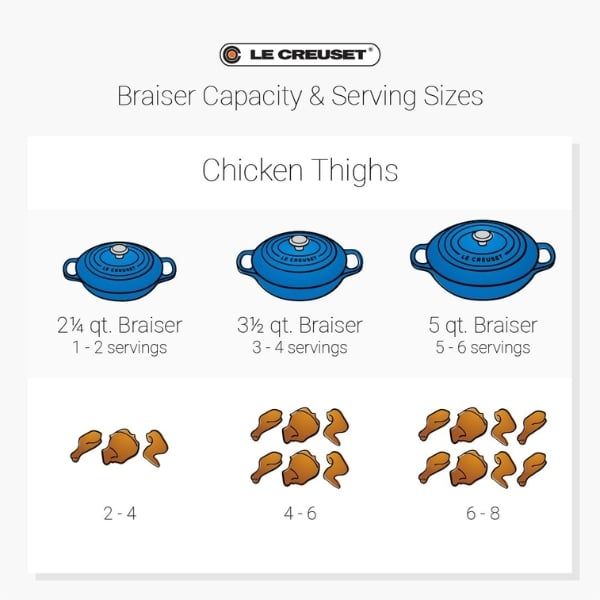 Nồi chảo gang Le Creuset Braiser Rhone 26cm 2.2L