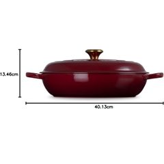  Nồi chảo gang Le Creuset Braiser Rhone 26cm 2.2L 