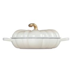  Nồi chảo gang Le Creuset Meringue 28cm 2.5L bí ngô - Màu kem 