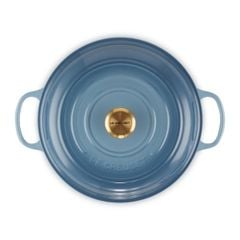  Nồi Chảo gang Le Creuset Signature Braiser 26cm 2.2L - Màu Xanh 
