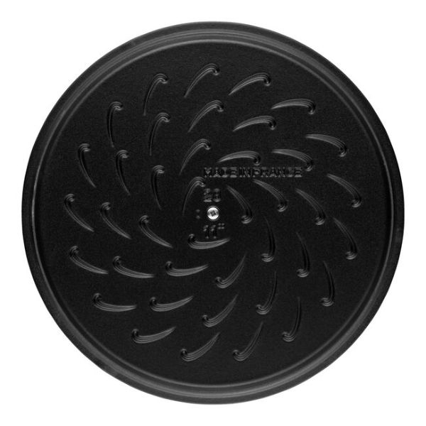 Nồi chảo gang Staub Chistera 24cm 2.4L - Màu Ghi