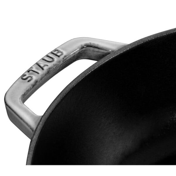 Nồi chảo gang Staub Chistera 24cm 2.4L - Màu Ghi