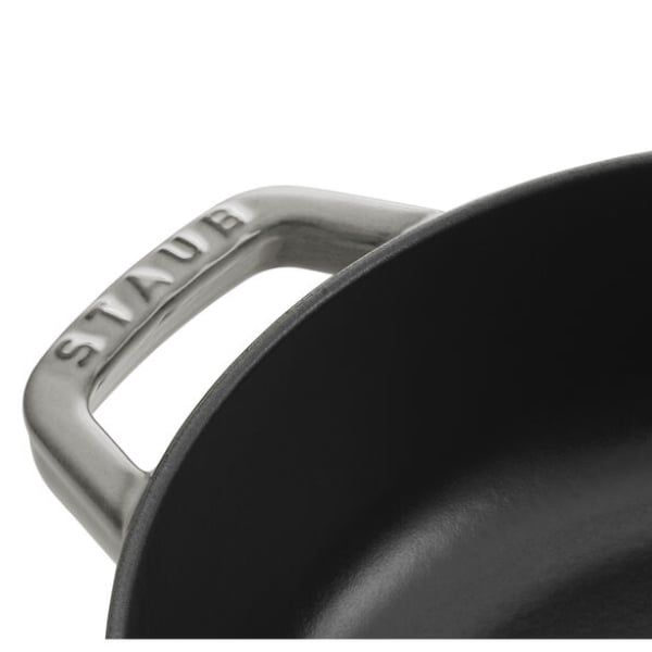Nồi chảo gang Staub Chistera 24cm 2.4L - Màu Ghi
