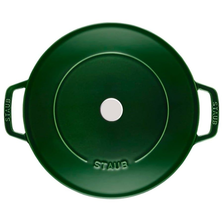 Nồi chảo gang Staub Chistera 28cm 3.7L - Màu Xanh Basil