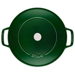  Nồi chảo gang Staub Chistera 28cm 3.7L - Màu Xanh Basil 