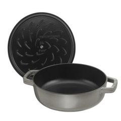  Nồi chảo gang Staub Chistera 28cm 3.7L - Màu Ghi 40511-470-0 