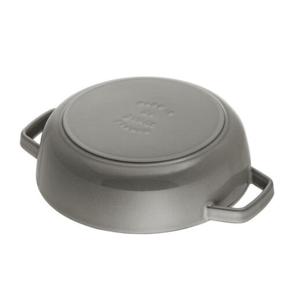 Nồi chảo gang Staub Chistera 28cm 3.7L - Màu Ghi 40511-470-0