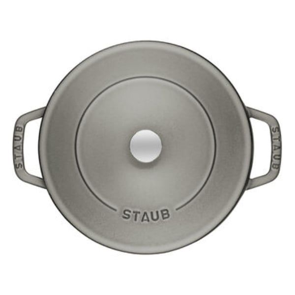 Nồi chảo gang Staub Chistera 28cm 3.7L - Màu Ghi 40511-470-0