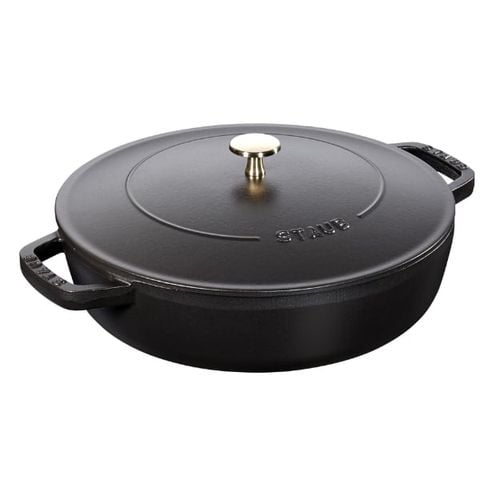 Nồi chảo gang Staub Chistera 28cm 3.7L - Màu Đen 40511-472-0
