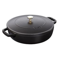  Nồi chảo gang Staub Chistera 28cm 3.7L - Màu Đen 40511-472-0 