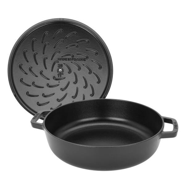 Nồi chảo gang Staub Chistera 28cm 3.7L - Màu Đen 40511-472-0