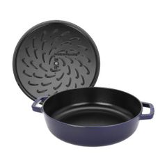 Nồi chảo gang Staub Chistera 28cm 3.7L - Màu Xanh 40511-476-0 