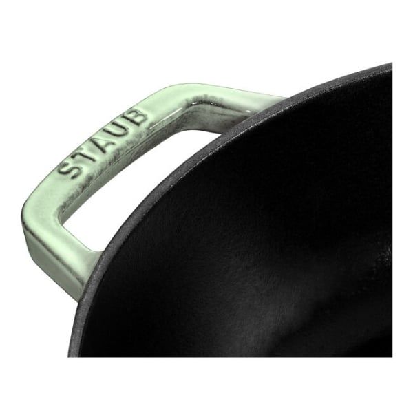 Nồi chảo gang Staub Chistera Sage 28cm 3.7L màu xanh mint - 126128115