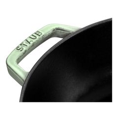  Nồi chảo gang Staub Chistera Sage 28cm 3.7L màu xanh mint - 126128115 