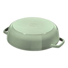  Nồi chảo gang Staub Chistera Sage 28cm 3.7L màu xanh mint - 126128115 