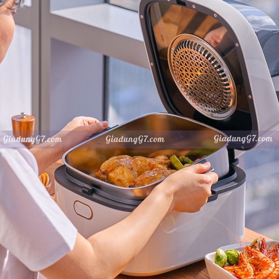 Nồi chiên không dầu AirMade AF-807 lòng inox 5.7L