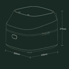  Nồi chiên không dầu AirMade AF-807 lòng inox 5.7L 