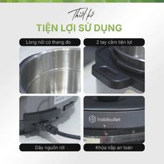  Nồi cơm áp suất đa năng Habibullet PHB-8386 6 lít 
