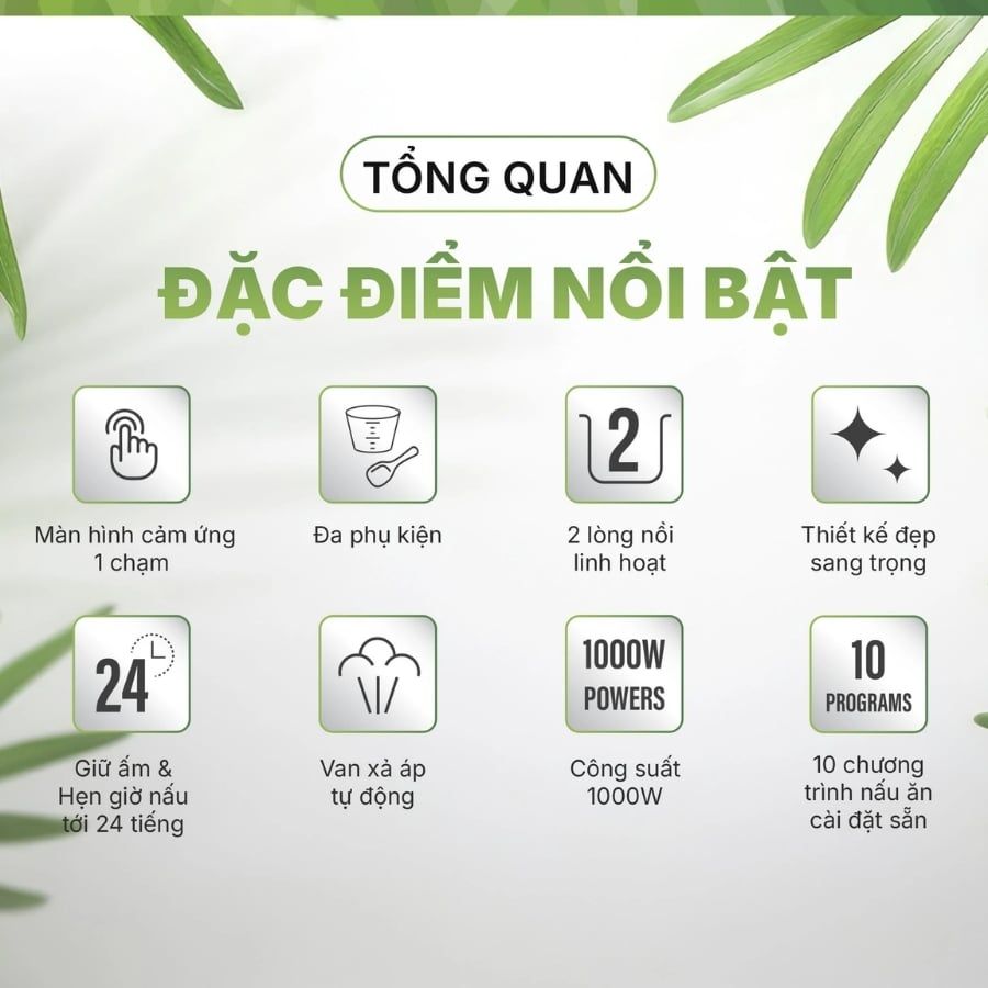 Nồi cơm áp suất đa năng Habibullet PHB-8386 6 lít