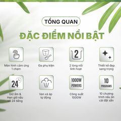  Nồi cơm áp suất đa năng Habibullet PHB-8386 6 lít 