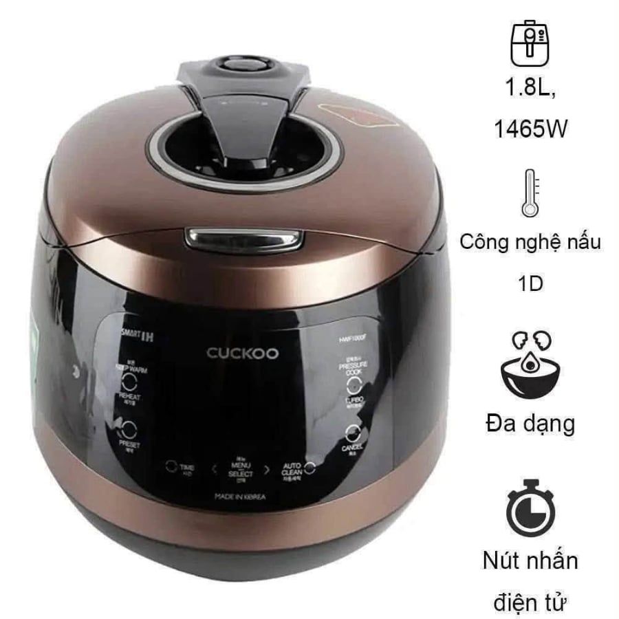 Nồi cơm điện cao tần Cuckoo CRP HWF1000F 1.8L