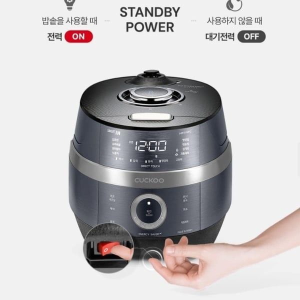 Nồi cơm điện cao tần Cuckoo JHR0660FC 1.08L Màu xanh xám ánh kim