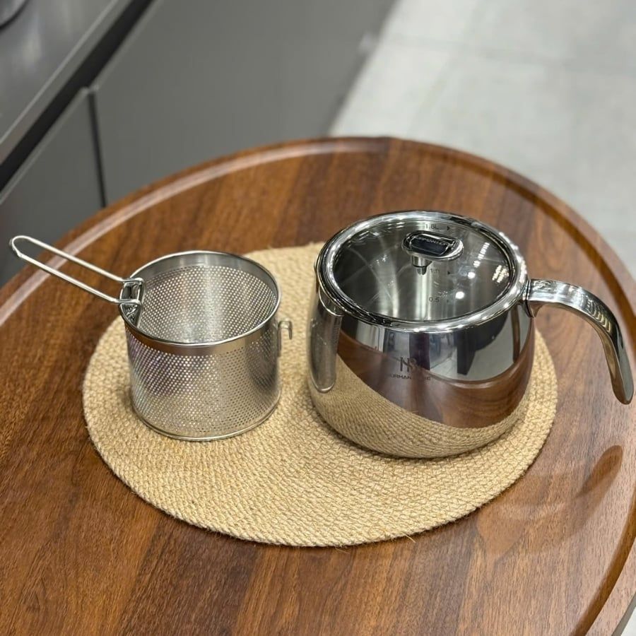 Nồi đa năng kèm lưới chiên/lọc Borman Home 14cm