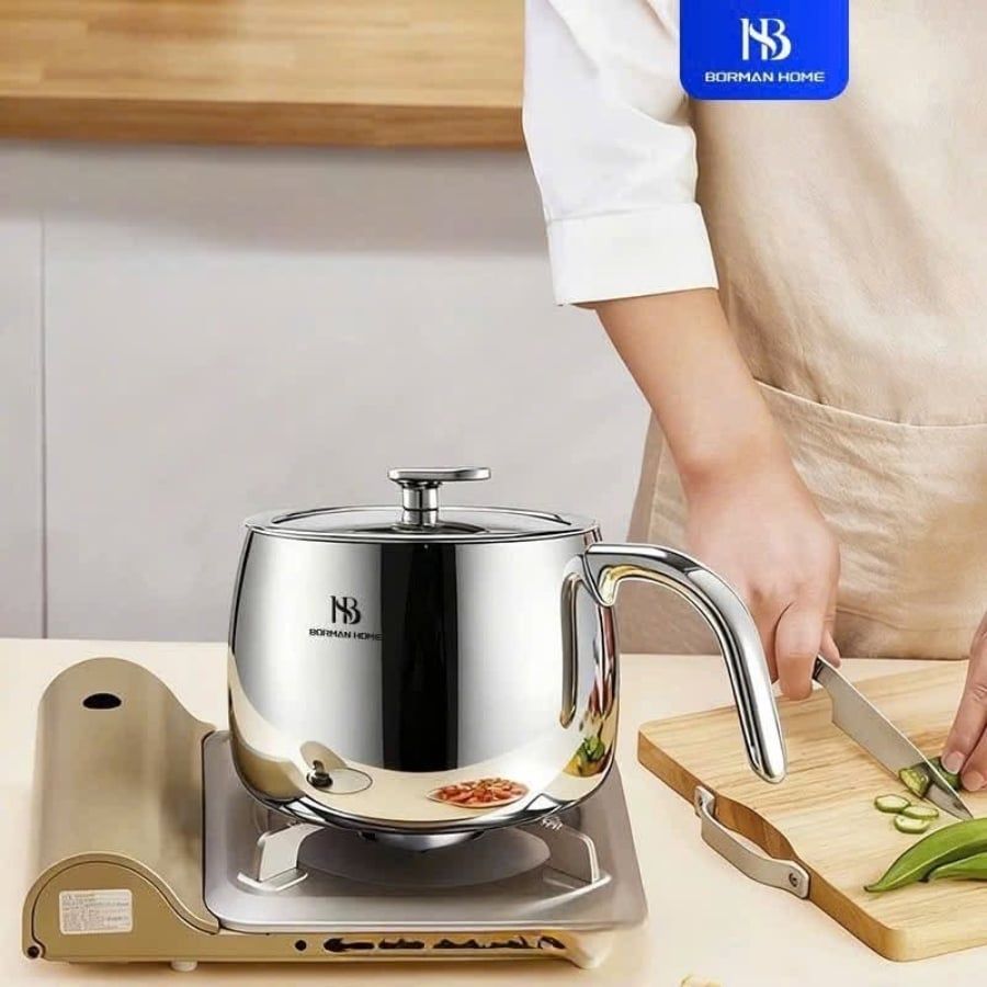 Nồi đa năng kèm lưới chiên/lọc Borman Home 14cm