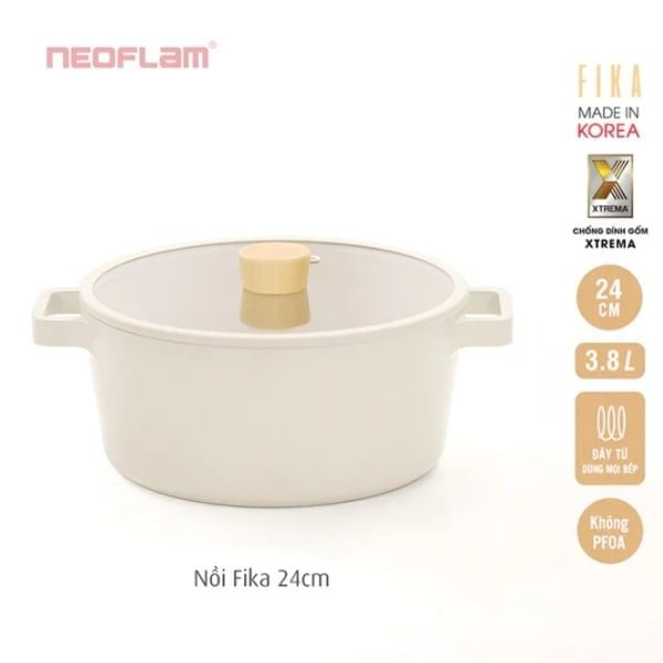 Nồi Fika Hàn Quốc tráng gốm