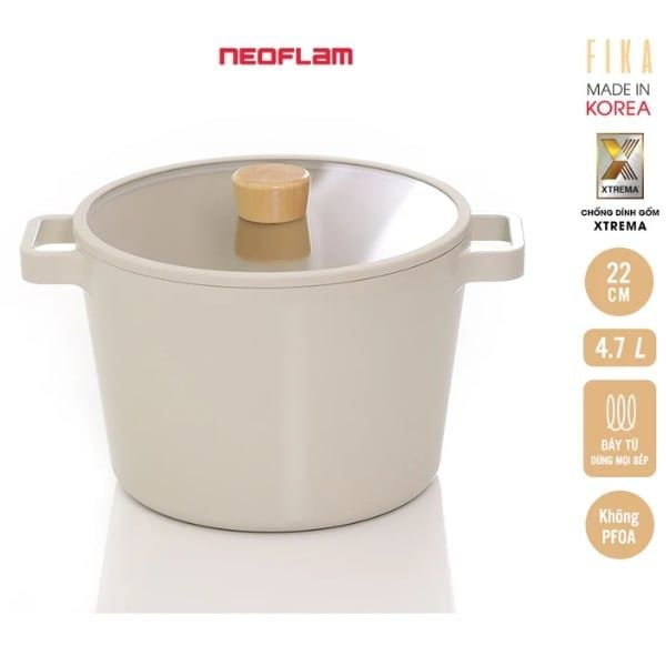 Nồi Fika Hàn Quốc tráng gốm