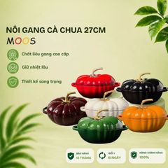  Nồi gang cà chua Moos 27cm 3.2L 