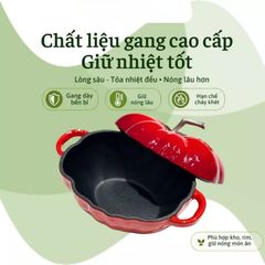  Nồi gang cà chua Moos 27cm 3.2L 