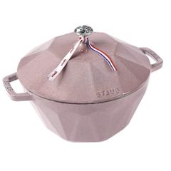  Nồi gang kim cương Staub 24cm 3.6L màu hồng - 118124117 