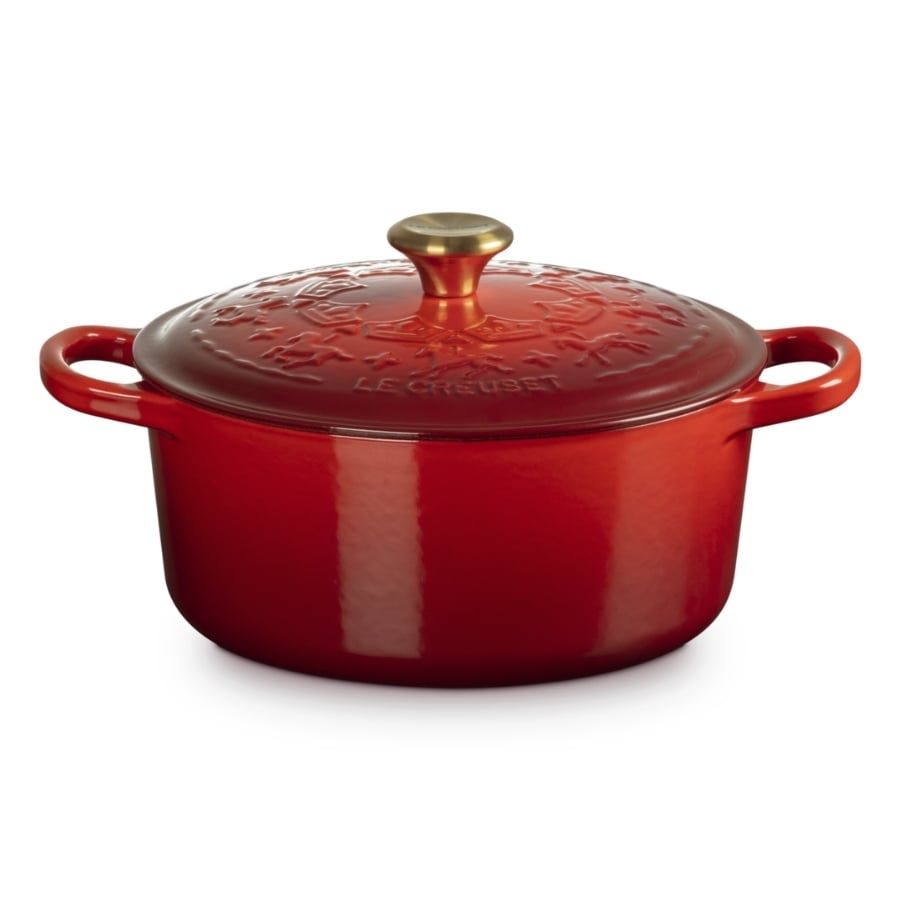 Nồi gang Le Creuset 22cm 3.3L nắp bát mã