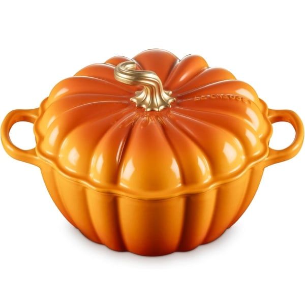 Nồi gang Le Creuset 24cm bí ngô màu cam - Made in France