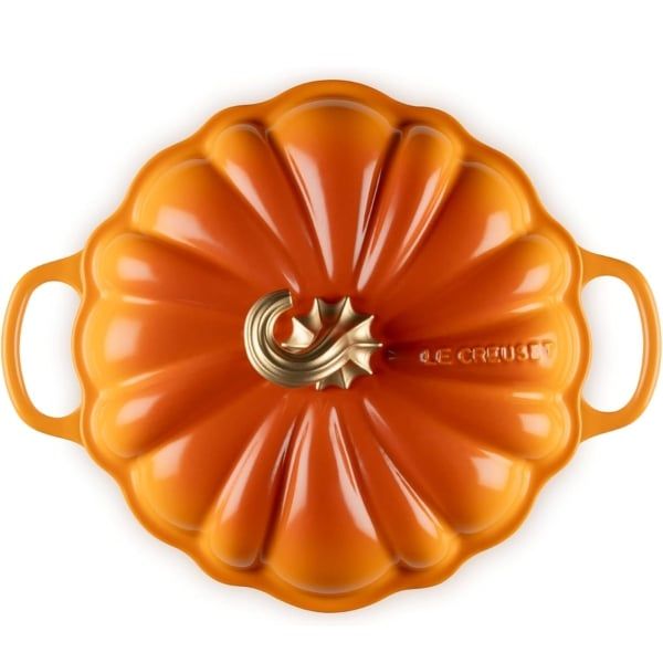 Nồi gang Le Creuset 24cm bí ngô màu cam - Made in France