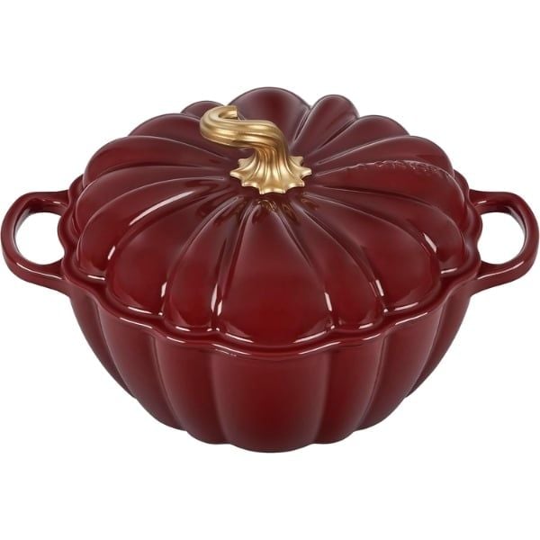 Nồi gang Le Creuset 24cm bí ngô màu mận - Made in France