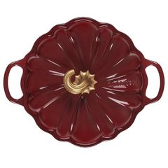  Nồi gang Le Creuset 24cm bí ngô màu mận - Made in France 