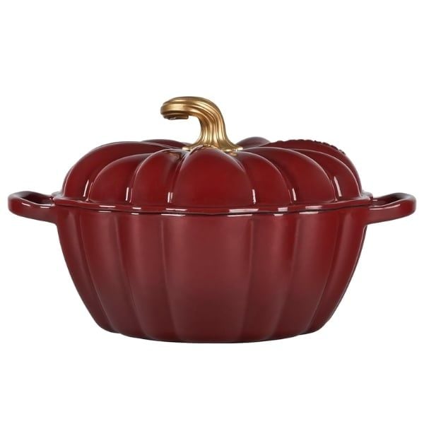 Nồi gang Le Creuset 24cm bí ngô màu mận - Made in France