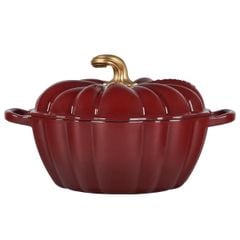  Nồi gang Le Creuset 24cm bí ngô màu mận - Made in France 