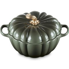 Nồi gang Le Creuset 24cm 3.7L bí ngô màu Thyme xanh xám 