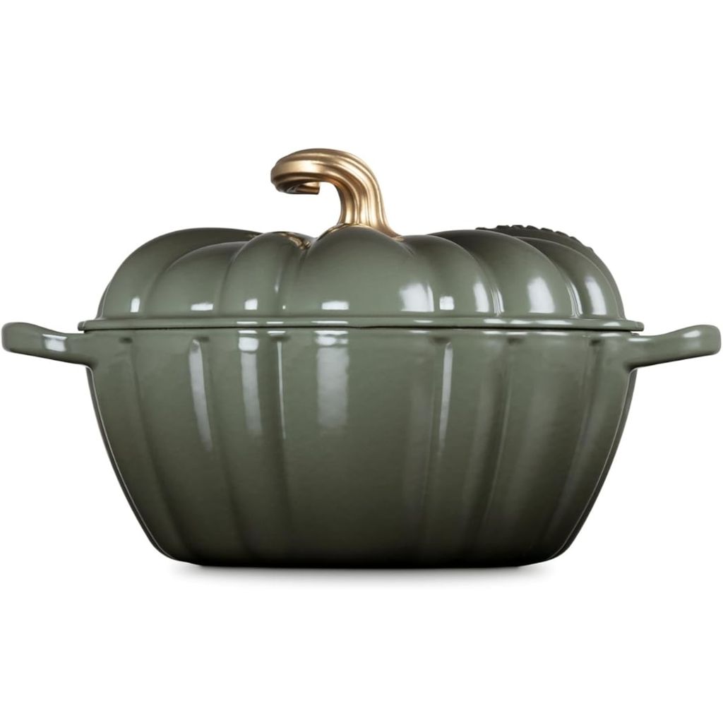 Nồi gang Le Creuset 24cm 3.7L bí ngô màu Thyme xanh xám
